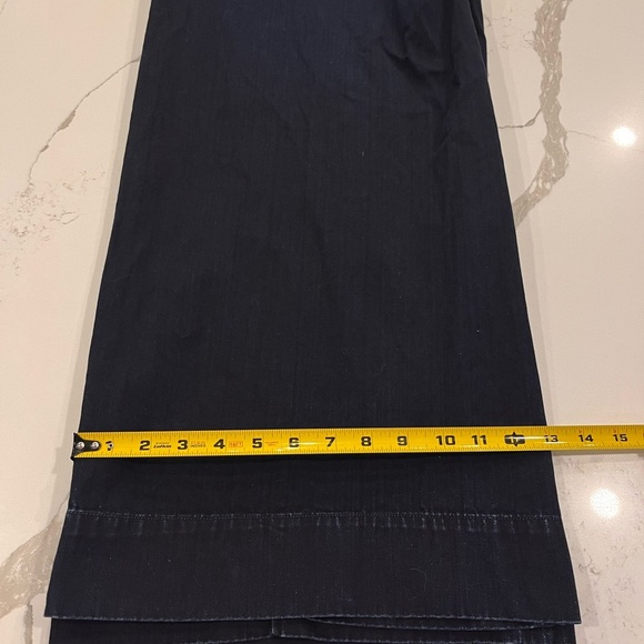 Trendy Goldsign Karla Women Denim Moari Dark Wash High Rise Wide Leg Jeans Sz 27 - Picture 12 of 12
